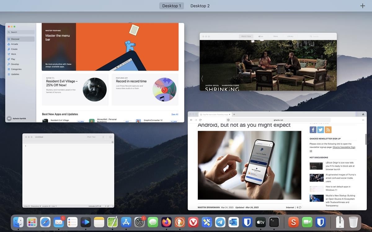 Utilizar Mission Control y Spaces
